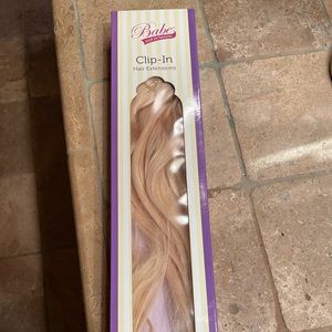 20” clip in human hair extensions.